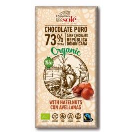 CHOCOLATES SOLE Chocolate Negro 73% con Avellanas 150g Ecológico Sin Gluten Precio: 6.5000001. SKU: B19G7ML8V3
