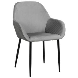 Home Deco Factory Butaca Gris Giulia - Estilo Escandinavo, Tapizado de Terciopelo, Patas de Metal Precio: 81.50000012. SKU: B14QFHV7SV
