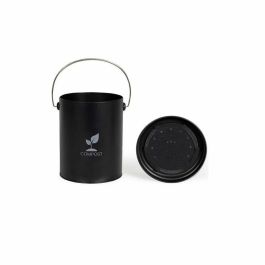 Livoo MES154N Cubo de compostaje de cocina negro de 6 litros