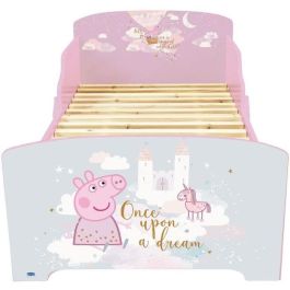 Fun House AUC3700057134969 Cama Infantil Peppa Pig Dream Iluminada con Somier de Láminas y Base Box Spring 140x70 cm