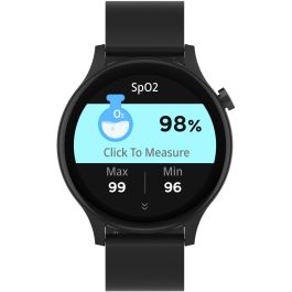 Denver Smartwatch SWC-338B Reloj Inteligente Pantalla Táctil Monitor de Ritmo Cardíaco Bluetooth 5.3 Resistente al Agua IP67 Negro