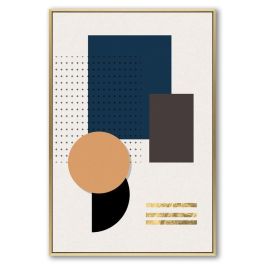 DKD Home Decor Cuadro Moderno de Lienzo y Marco PS Azul Beige. Set de 2 Unidades, 71.5 x 51.5 cm. Precio: 34.3761. SKU: B148PM6MJH