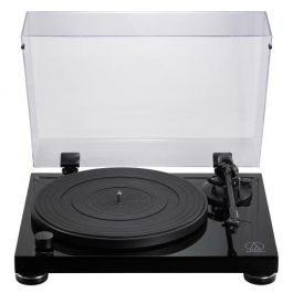 Audio Technica AT-LPW50PB Tocadiscos de Tracción por Correa Negro Brillante con Preamplificador de Fono Integrado