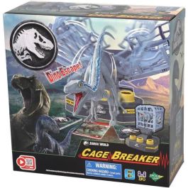 Epoch 7523 Juego de Mesa Jurassic World Cage Breaker: Libera al Velociraptor de la Jaula con Cartas. Apto para niños +4 años