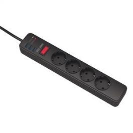Elbe Regleta RE-002-UN con 4 Tomas AC y 3 USB, 3680W, Cable de 1.8 Metros Precio: 14.88999985. SKU: B16DJ8A47L