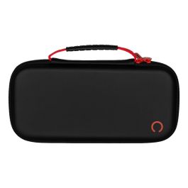 Konix 3328170304351 Estuche protector y de transporte para Consola Nintendo Switch 2, con red para accesorios y 8 compartimentos para juegos, Negro