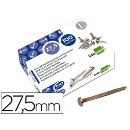 Liderpapel Encuadernadores niquelados n.6 27,5 mm caja de 100 unidades Precio: 5.50000055. SKU: B1AJS86K3B