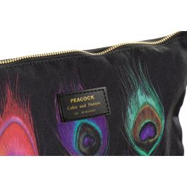 DKD Home Decor Neceser Glam Impermeable Multicolor Negro 30x21x3 cm - Pack de 12 Unidades