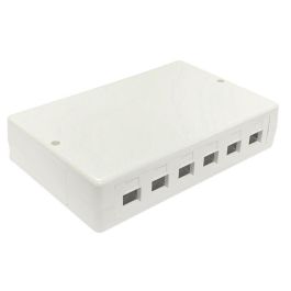 Lanview Caja de Superficie 6/12 Puertos para Conectores RJ45 Keystone Jack Panel de Parcheo para Redes Lanview Caja de Superficie 6/12 Puertos para Conectores RJ45 Keystone Jack Panel de Parcheo para Redes