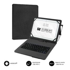 SUBBLIM Funda Tablet KEYTAB PRO USB 10,1" Black