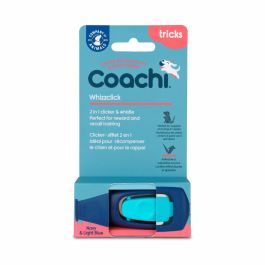 Coachi Whizzclick Azul Oscuro Botón Azul Claro Clicker y Silbato 2 en 1 para Adiestramiento de Perros y Cachorros