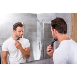 Wahl 9918-1416 Cortabarbas con y sin Cable, Cuchillas de Carbono Autoafilables, Autonomía 60 min, Precisión 2-12 mm