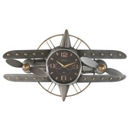 Reloj Pared Vintage DKD Home Decor Plateado Dorado 15 x 46 x 77.5 cm