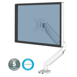 Fellowes 8056201 Soporte de Mesa para Monitor Giratorio Inclinable Ajuste a Gas con USB hasta 8kg hasta 32" Blanco Precio: 77.59000007. SKU: B17TX59H3A