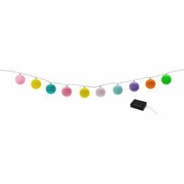 Lumisky LUM3760093542142 Guirnalda de luz solar MIMY COLORS SOLAR con 10 bolas de algodón LED blanco cálido de 3,80 m