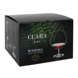 Bohemia Set 4 Copas Coñac Clara 690 Cc