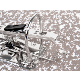 Liderpapel Archivador de Palanca Classic Cuarto Gris Lomo 80mm Cartón Entrecolado Compresor Metálico