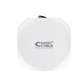 Regleta Nanocable 10.37.0001/ 3 Tomas de corriente/ 2 USB - 2 USB Tipo-C/ Cable 1.4m/ Blanca