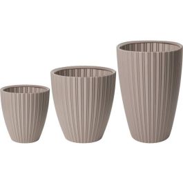Maceta - Garden ID - Fancy - 40 x 58 cm - Para jardín, balcones o interiores - Taupe Maceta - Garden ID - Fancy - 40 x 58 cm - Para jardín, balcones o interiores - Taupe