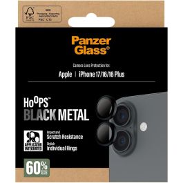 Protector de Lente PanzerGlass iPhone 17-16-16Plus Negro Apple