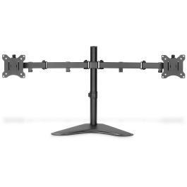 DIGITUS DA-90401 Soporte de escritorio para 2 Monitores de 15-32" hasta 8kg por pantalla, Stand Independiente, Negro