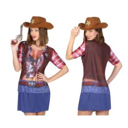Camiseta 3D Vaquera Mujer Marron Tallas XS-S M-L Polyester Precio: 9.5000004. SKU: S1101165