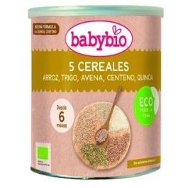 Babybio 5 Cereales con Quinoa, Centeno y Avena Bio, Sin Azúcares Añadidos, para Bebés +6 Meses, 220 g Precio: 5.5899998. SKU: B1CBSKQM4E