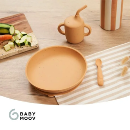 Babymoov BBM3661276192812 Set de Comida para Bebé como un Adulto A partir de 9 Meses en Silicona Little Arty