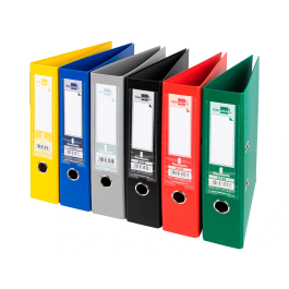 Liderpapel Archivador de palanca A4 Documenta Classic forrado PVC con Rado lomo 75 mm colores surtidos