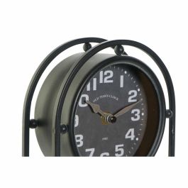Reloj de Mesa DKD Home Decor Cristal Negro Hierro (16.5 x 7 x 25 cm) Reloj de Mesa DKD Home Decor Cristal Negro Hierro (16.5 x 7 x 25 cm)