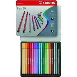 Rotulador Fibra Stabilo Pen 68 Caja Metalica De 20 Precio: 27.50000033. SKU: B19STDCPHL