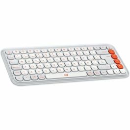 Teclado Logitech Pop Icon Blanco Qwerty Español QWERTY