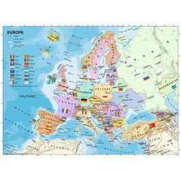 Ravensburger Pz 200p Puzzle Rompecabezas Infantil Mapa de Europa 200 Piezas, Ideal para Niños a Partir de 8 Años