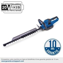 Scheppach SCH4046664217220 Cortasetos Inalámbrico 20V IXES BC-HT720-X - Longitud de corte 65 cm - Sin batería ni cargador