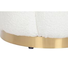 Reposapiés Home ESPRIT Blanco Poliéster Metal 65 x 65 x 35 cm Reposapiés Home ESPRIT Blanco Poliéster Metal 65 x 65 x 35 cm