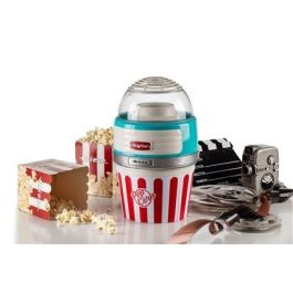 Ariete 2957/01 Máquina de Palomitas Party Time Big Popper Azul, Diseño Retro Años 50, Aperitivo Natural sin Grasas