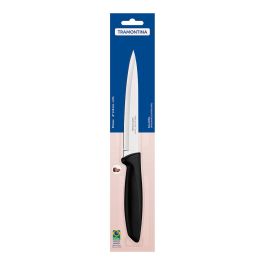 Tramontina Cuchillo Utility Plenus Negro 153 mm Acero Inoxidable Mango Polipropileno