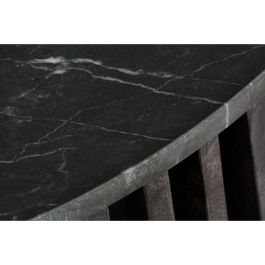Mesa auxiliar DKD Home Decor Negro Mármol 90 x 90 x 45 cm Madera de mango Mesa auxiliar DKD Home Decor Negro Mármol 90 x 90 x 45 cm Madera de mango