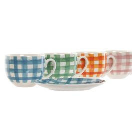 Cafe Shabby DKD Home Decor Azul Naranja 8.7 x 6.8 x 11 cm Set de 6