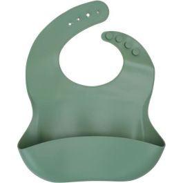 Thermobaby AAAMI10101 Set de 2 Baberos de Silicona Verde Cactus y Amarillo Miel
