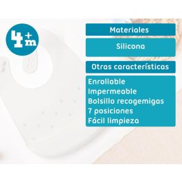 Babero Silicona Gris Babero Silicona Gris