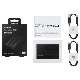 Samsung Disco Externo SSD Portable T7 Shield 2TB USB 3.2 Negro