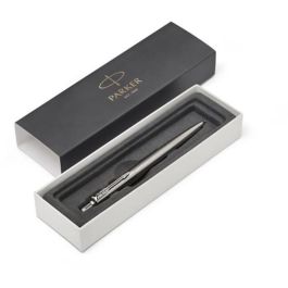 Parker Jotter Portaminas Acero Ct | Elegante Diseño con Acabado Inoxidable Pulido, Adornos Dorados y Clip Brillante Flecha