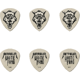 Púas James Hetfield White Fang / Caja De 6 Unidades - 1,4Mm Púas James Hetfield White Fang / Caja De 6 Unidades - 1,4Mm