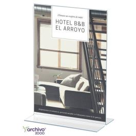 Archivo 2000 Expositor Sobremesa Forma T Din A4 Vertical 90x210x305 mm Cristal Transparente Precio: 4.58999948. SKU: B169E5T2KQ