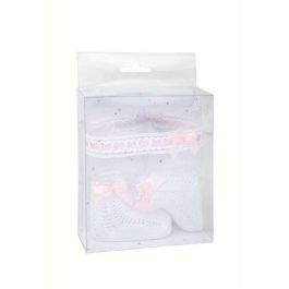 Set calcetines blanco/rosa con cinta para la cabeza Set calcetines blanco/rosa con cinta para la cabeza