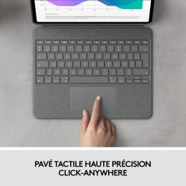 Logitech COMBO TOUCH IPAD AIR PRO 12.9 Teclado y Estuche para iPad Air y iPad Pro 12.9 con Trackpad y 4 Modos de Uso