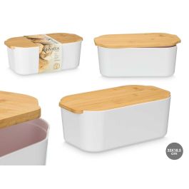 Panera Blanca Tapa Bambu 4,5L Kinvara 33X12CM (6 Unidades) Precio: 45.78999975. SKU: B1GFSX8M7E