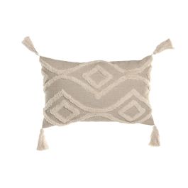 DKD Home Decor Pack de 2 Cojines Boho de Algodón Crudo 30x50 cm, Hechos a Mano, con Cremallera y Relleno de 380g Precio: 22.99. SKU: B153C2EBP3