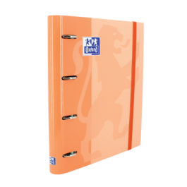 Oxford Europeanbinder Classic Carpeta de Anillas 4x35mm A4+ Recambio 100 Hojas con Goma Elástica y Lomo Ergonómico